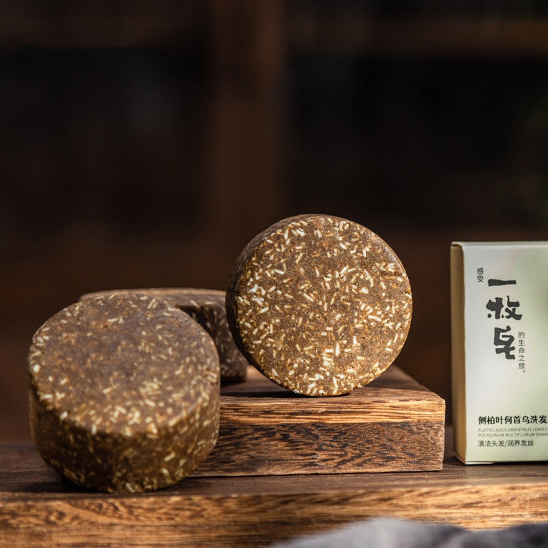 Herbal Shampoo Bar with Fo-Ti Root – Gentle, Natural, and Eco-Friendly Hair Care