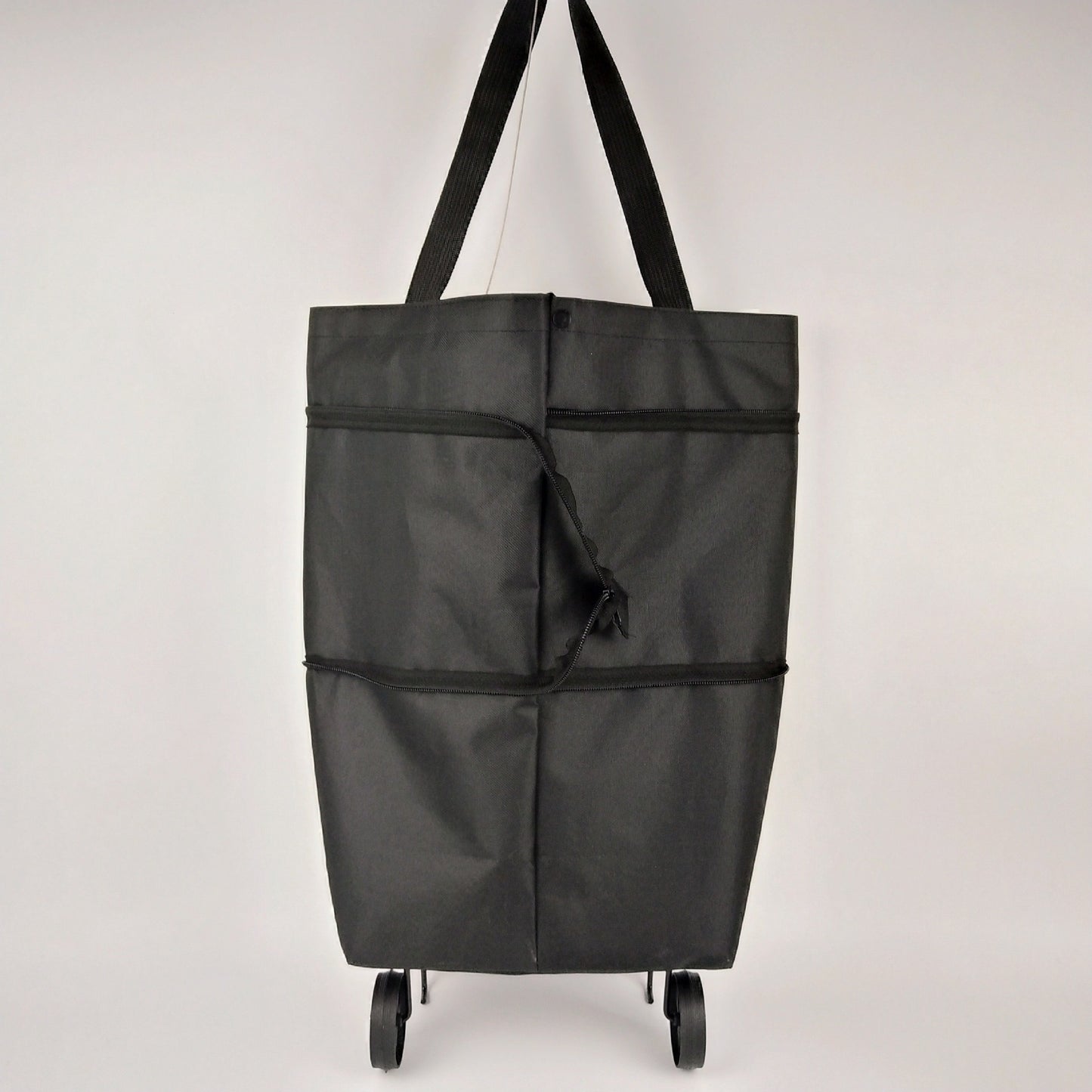 Foldable Hand Cart with Backpack Strap & Shopping Bag | Eco-Friendly and Convenient