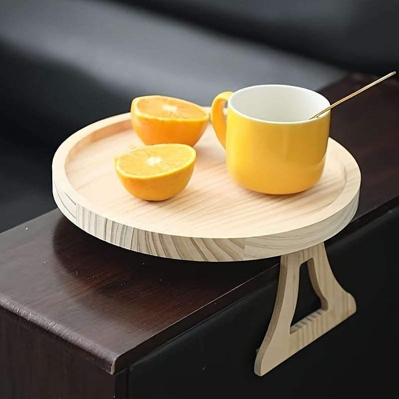 Foldable Bamboo Sofa Armrest Tray – Eco-Friendly and Convenient Sofa Tray